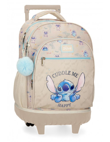 MOCHILA COMPACT 2R.STITCH CUDDLE ME HAPPY